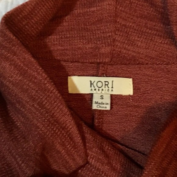 Kori Womens America Wrap Cardigan Sweater Rust Size Small - Picture 4 of 9